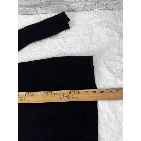 J. Jill Sweater Italian Yarn Wool Cashmere Turtleneck Tunic Black Size Large - Picture 11 of 14